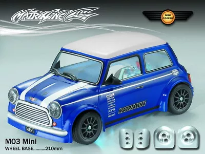 RC 10th Scale 1:10 MATRIXLINE MINI Cooper CLEAR BODY M-CHASSIS W/ACCESSORIES • $56