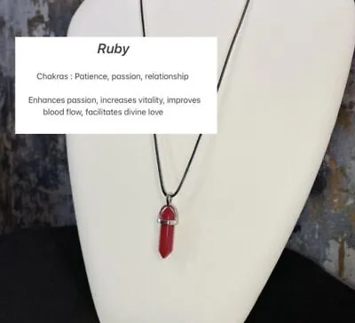 Natural Quartz Chakra Crystal Healing Point Cut Gemstone Pendant Reiki Necklace • £3.89