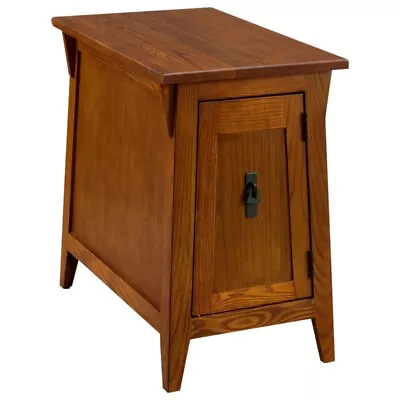 Leick Furniture Favorite Finds Mission Cabinet Wood End Table In Brown/Russet • $201.94