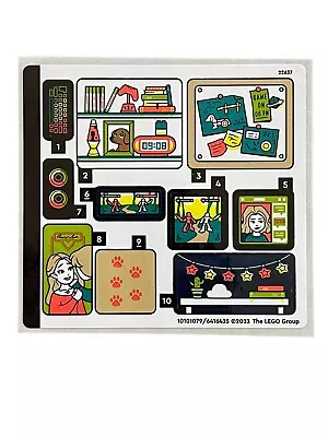 NEW LEGO | Sticker Sheet For Set 41755 Friends - Nova's Room • $10.03