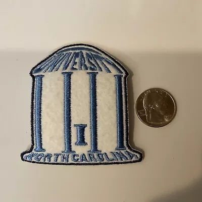 UNC UNIVERSITY OF NORTH CAROLINA TAR HEELS Embroidered Iron On Patch 3” X 2.5” • $6.79