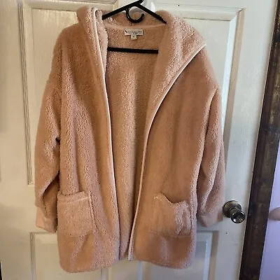 Koolaburra By Ugg Sherpa Jacket Size Medium/pink NEW  W/O Tags Open Front • $19.99