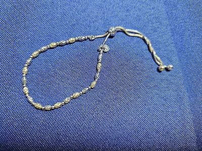 Grandma Grabe's Beautiful Vintage 925 Sterling Silver Adjustable Bracelet • $0.75