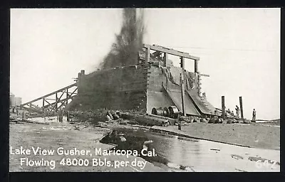 Older Lake View Gusher Maricopa California Historic Vintage Postcard • $2.95