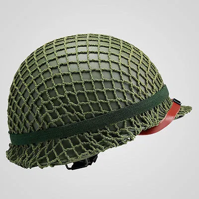 For WWII US Army Paratrooper M1 Helmet Cover Cotton Camouflage Net Collection • £7.55