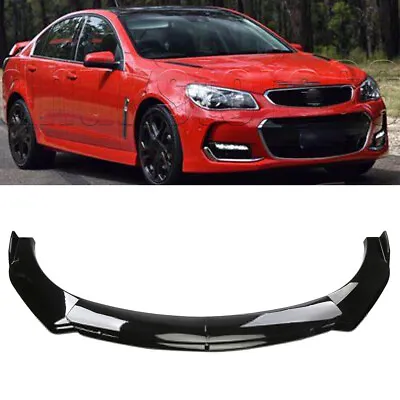 For Holden Commodore VE Car Front Bumper Lip Splitters Spoiler Kits Gloss Black • $50.95