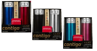 $36.66 • Buy 1x Or 2x Contigo LUXE Autoseal Vacuum-Insulated Stainless Steel Travel Mug 414ml