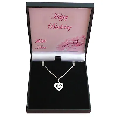 Jewellery For 18th Birthday. Sterling Silver 18 Necklace In Special Gift Box. • £15.99