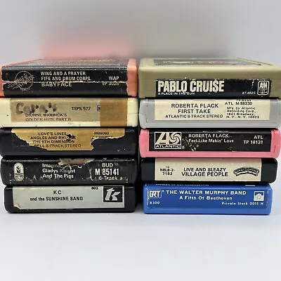 Lot Of 10 Untested 8 Track Tapes - Soul And R&B - Not Serviced - Free Shipping • $24.95