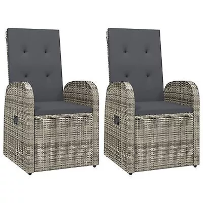 Itzcominghome Garden OUTDOOR RECLINING 2 Chairs CUSHION Comfy.living22 Rattan UK • £286.88