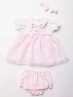 £12.99 • Buy  Baby Girl Dress Pants & Headband Set Roses Bows & Lace 0-3-6-9-12-18-24 Months