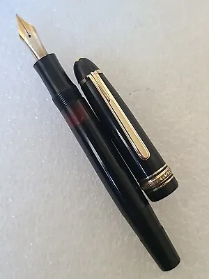 Rare Antique Montblanc 134 Celluloid Fountain Pen 14C Gold O Nib  Very Nice. • $1561