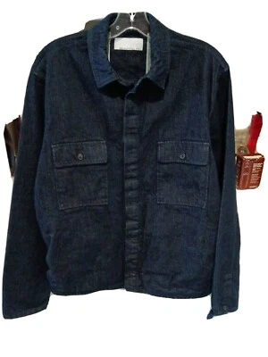 $95 • Buy Men's Btfl Beautiful Ful Navy Denim & Suede Jacket Xl