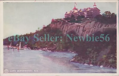 Lake Minnewaska NY - CLIFF HOUSE HOTEL - Postcard O&W Railroad Series • $10