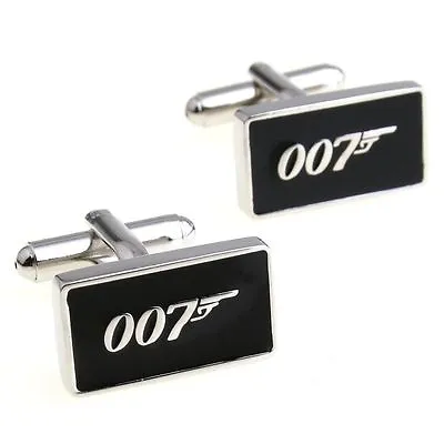 £7.95 • Buy 007 James Bond Cufflinks LUXURY GIFT BOX Novelty  Men's Funny Cuff-links UK