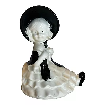 Vintage Porcelain Bookend Black And White Girl  Made In Japan  Art Deco  KKS-174 • £8.64