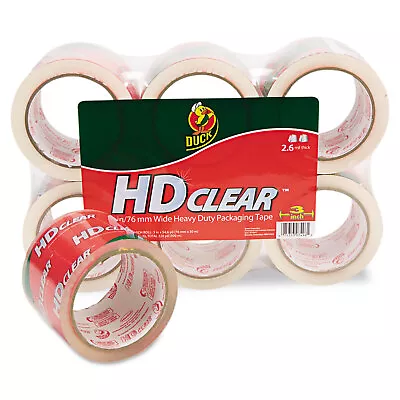 Duck Heavy-Duty Carton Packaging Tape 3  X 55yds Clear 6/Pack 0007496 • $30.68