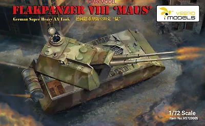 Vespid Models VS720005 1/72 German Flakpanzer VIII Maus • $25.42
