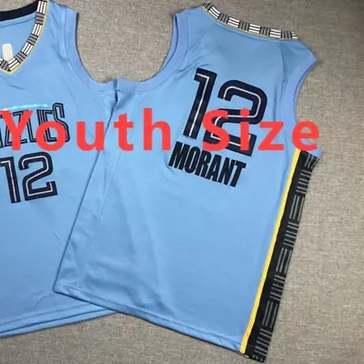 Youth Memphis Morant Basketball Jersey #12 Ja Basketball Jersey All Stitched • $22.99