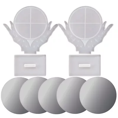 2 Pack Makeup Mirror Resin Mould Set Lens + Mirror Moulds DIY Craft Making Tools • $13.79