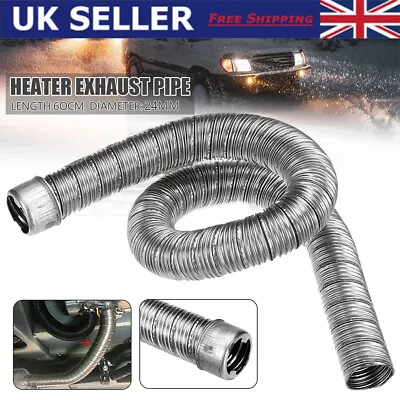  Stainless Steel Air Diesel Exhaust Pipe & Cap 60cm 24mm For Webasto Eberspacher • £9.48