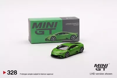 MINI GT Lamborghini Huracán EVO Verde Mantis 1/64 Diecast Model Car MGT00328 • $16.99