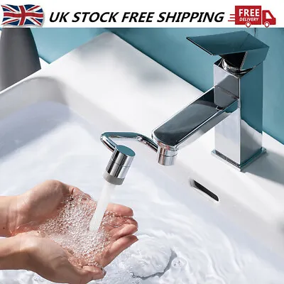 1080° Swivel Extension Faucet Aerator Rotate Robotic Arm Universal Tap Extender • £13.08