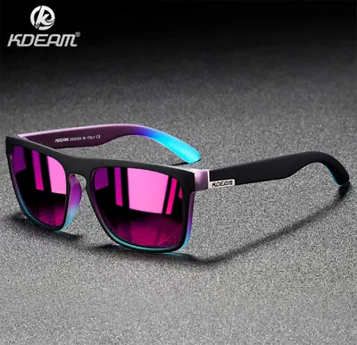 KDEAM Polarized Sunglasses Mens Women Square Outdoor Driving Fishing Glasses Hot • $9.95