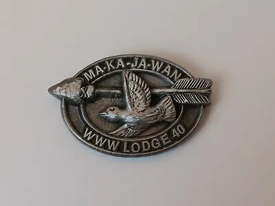 Vintage Boy Scouts OA Www Lodge  40 Ma-ka-ja-wan Pewter READ DESCRIPTION  • $39.99