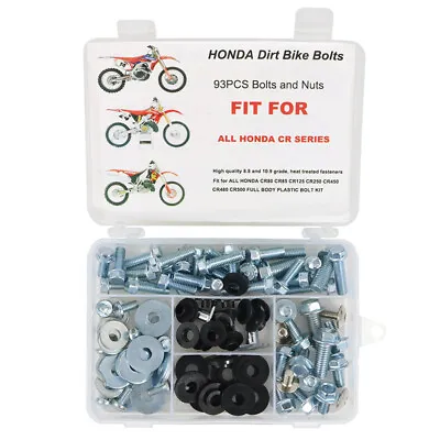 Plastics Body Bolt Kit Aftermarket Fit For Honda CR 80 85 125 250 450 480 500 • $14.38