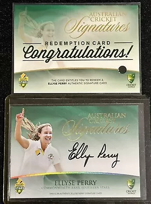 Ellyse Perry 2015 Tap N Play Cricket Autograph 146/175 With Redemption Card 🏏 • $299