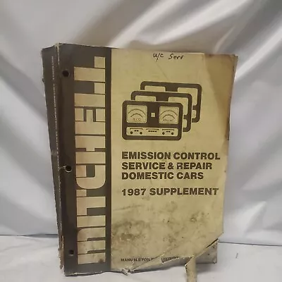 1987 Mitchell Emission Control Service Repair Manual • $16.99