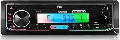 Pyle Bluetooth Marine Receiver Stereo Radio Single DIN Boat Head Unit PLMRB38B • $43.99