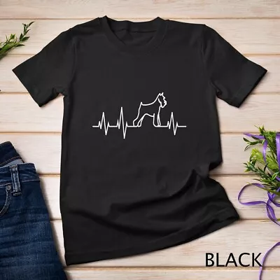 Schnauzer Dog Hear Miniature Schnauzer Dog Breed Lovers Gift Unisex T-shirt • $16.99