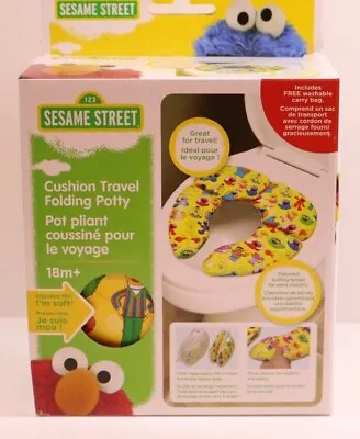 Ginsey Sesame Street Cushioned Travel Folding Potty & Carry Bag NEW • $8