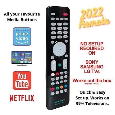 New Lg Tv Remote Control Universal Replacement Smart Tv Led 3d Youtube Netflix • £4.95