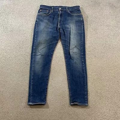 LEVI'S 512 Jeans Mens (32 Inch Waist) (30 Inch Leg) Tapered Fit Blue • £17.99