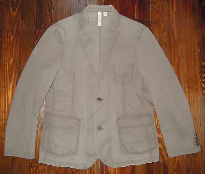 Ted Baker Casual Jacket Khaki Brown Pockets Designer Mens Size 5 • $59.99