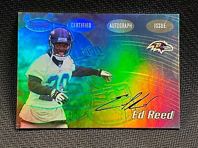 Ed Reed 2002 Bowman’s Best Auto Rookie #133 Autograph Ravens HOF • $119.99