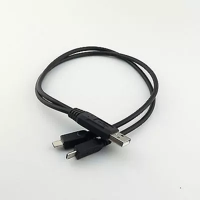 USB 2.0 A Male Plug To Dual Micro USB Male Y Splitter Data Charge Adapter Cable • $2.79