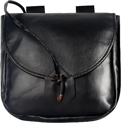Renaissance Belt Pouch Authentic Medieval Leather Bag For Halloween Faire Costum • $23.09