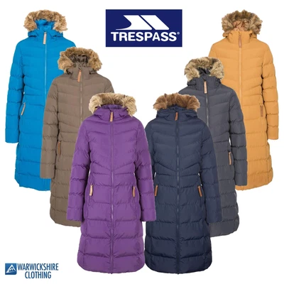 £54.99 • Buy Trespass Audrey Womens Ladies Long Waterproof Parka Coat Padded Hooded Jacket