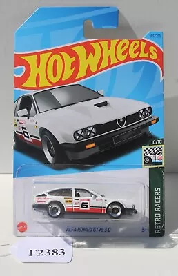 Hot Wheels Retro Racers White Alfa Romeo GTV6 3.0 10/10 HKJ83 FNQHotwheels F2383 • $5.24
