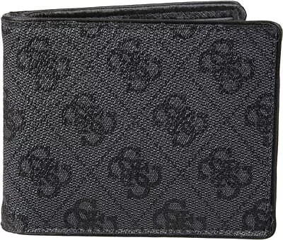 Guess - Men's RFID Slimfold Wallet With Interior Coin Pocket Charcoal/Black • $24.49