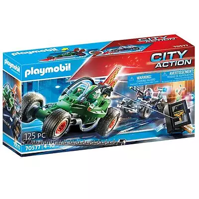 Playmobil City Action Police Go-Kart Escape Car Playset 70577 New & Sealed • £15.49