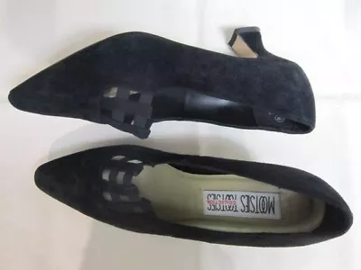 Black Suede Leather Mootsies Tootsies Pumps/Heels 11M Womens • $14