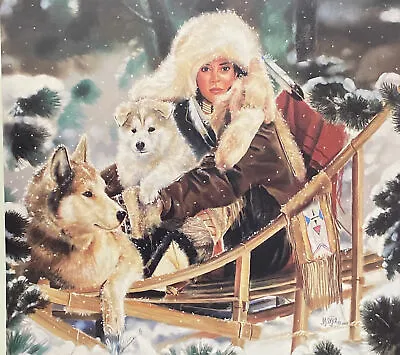 Maija Wilderness Run Dog Sledding Art Poster (21.5X24) • $36.95