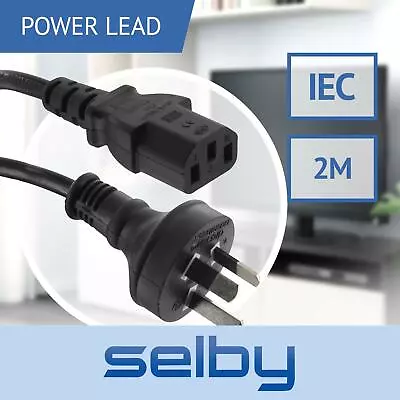 2m AU 3 Pin To IEC  Kettle  Plug 240V 10A Mains Power Lead Cable Cord • $13.95