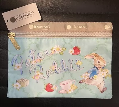 NWT Lesportsac Peter Rabbit Pouch Cosmetic Bag • $29.99