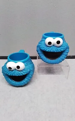 £24.77 • Buy Two Vintage 1994 Sesame Street Cookie Monster Mugs / Cups  Applause Henson